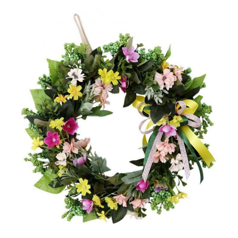 Artificial Sunflower Garland Wreath Floriation Wedding Halloween Wall Decor
