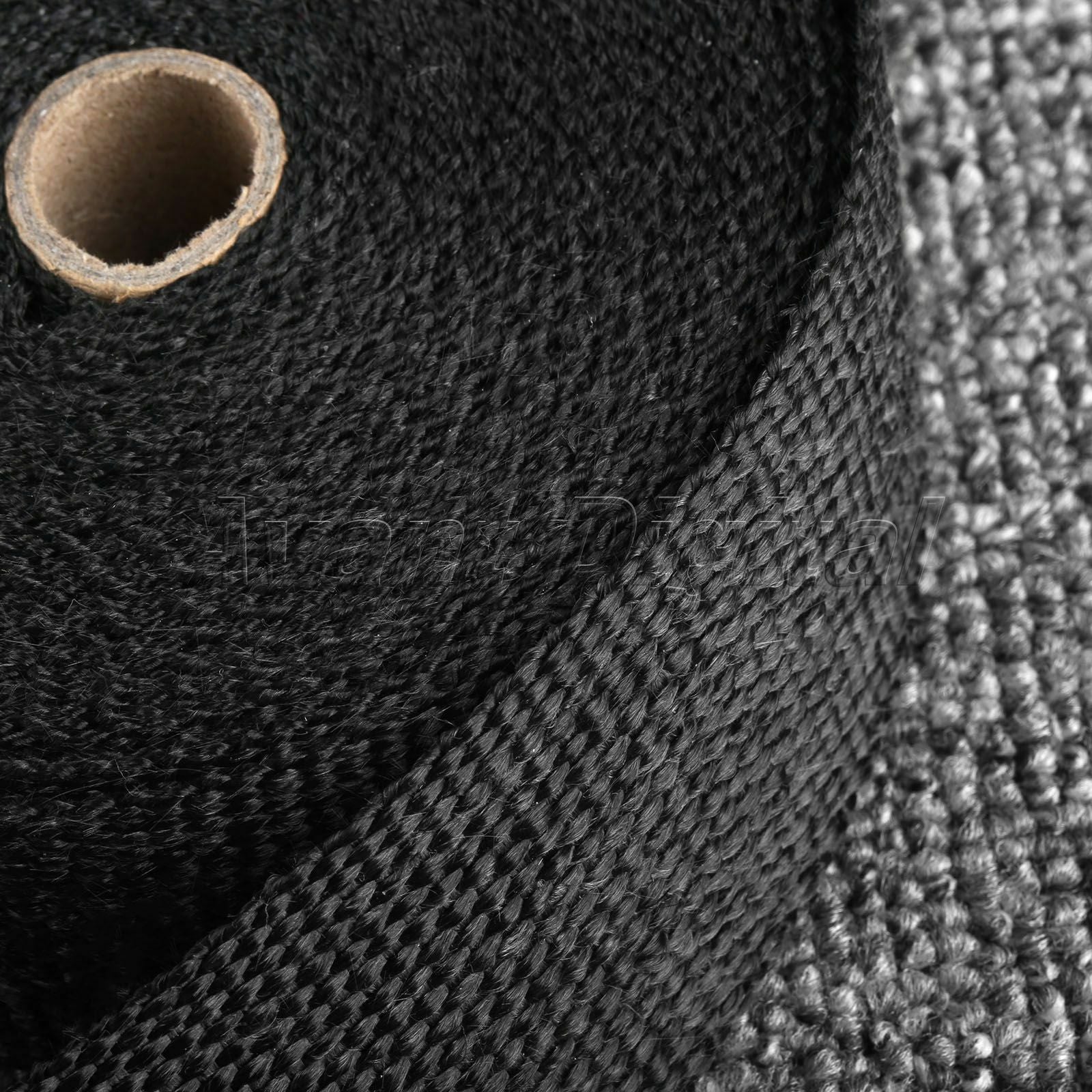 10m Black Motorcycle Exhaust Header Heat Wrap Tape Cover Insulation Roll Tape