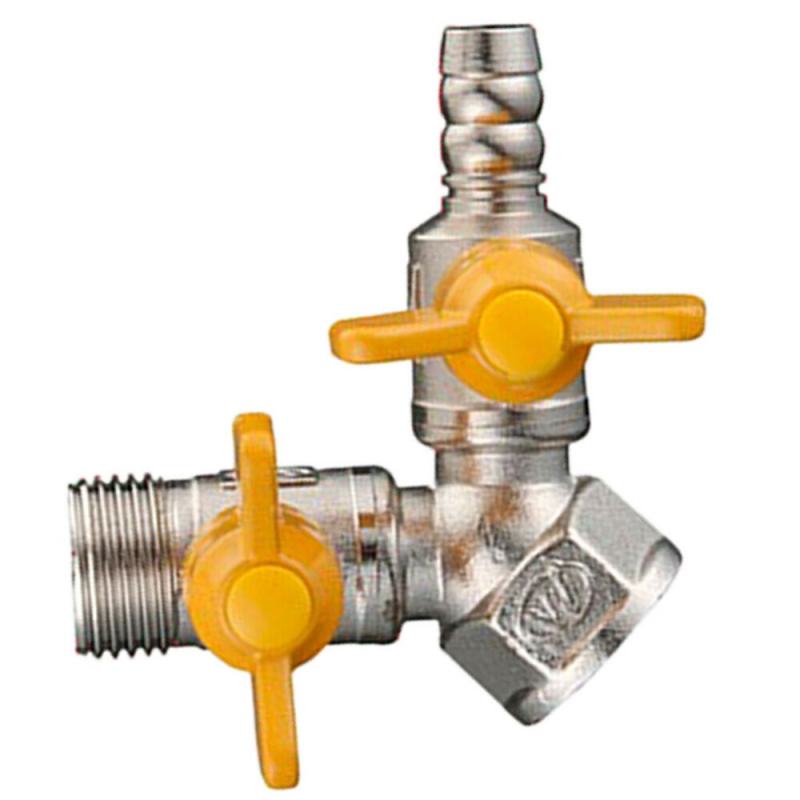 10 Type Mini Fuel Valve Threaded Gas Hose with Handle