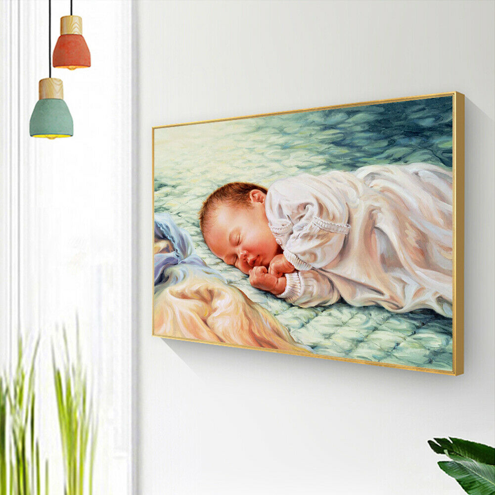 Kids 5D Diamond Painting Kit DIY Full Round Drill Embroidery for Home Decor @