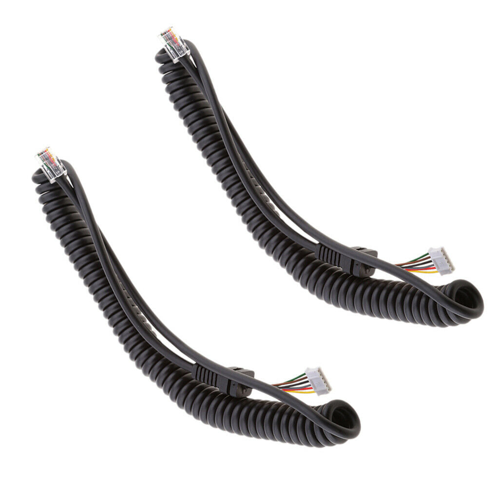 2x Hand Microphone Cable Line for   FT7800 FT-7100M FT-2800M FT-8900R