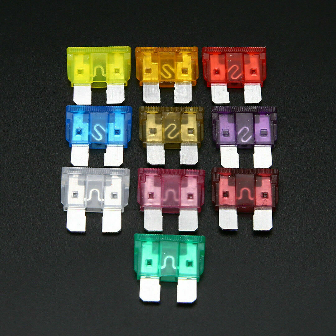 50pcs Car  Small size Standard Blade Low Profile Fuse 3 to 40A Optional