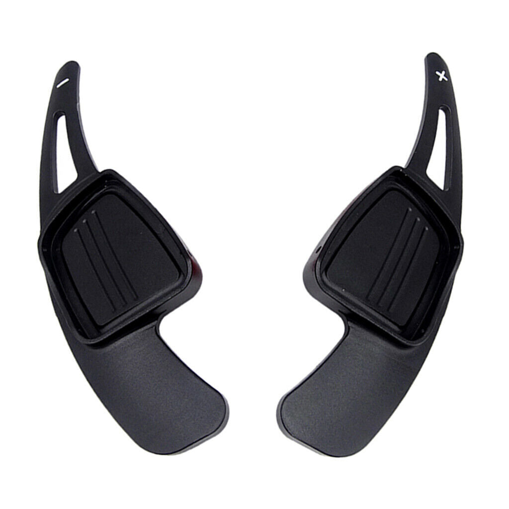 2x Steering Wheel Shifter Paddle Shift Extension for Audi Q7 S4 TTS Black