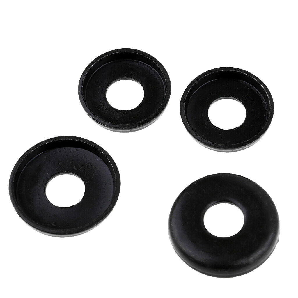 2 pairs of skateboard longboard replacement cups, black