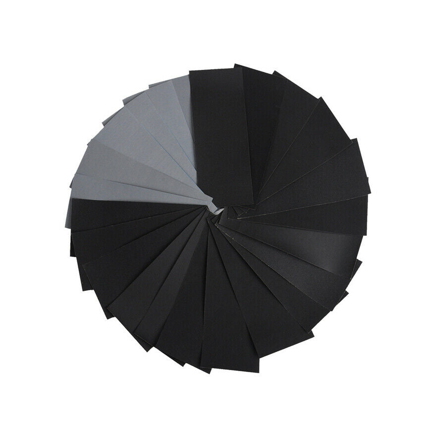 45pc 15Kinds Sandpaper 80-180/240-400/600/800/1000/1200/1500/2000/2500/3000 Grit