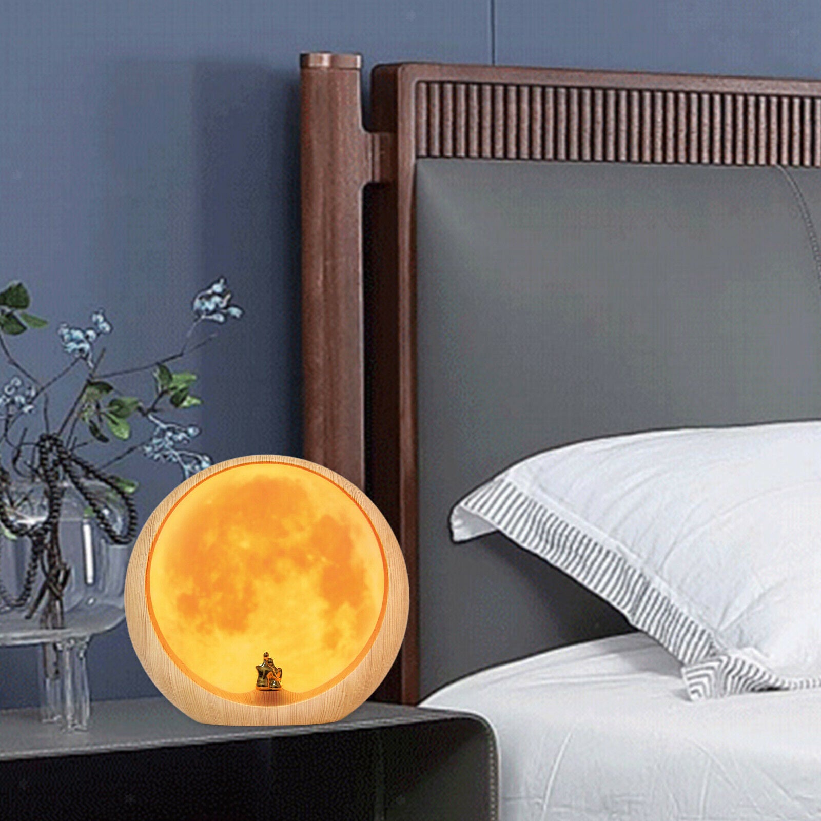 Moonlight Lamp Battery USB Charge Atmosphere Lamp for Mid Autumn Women