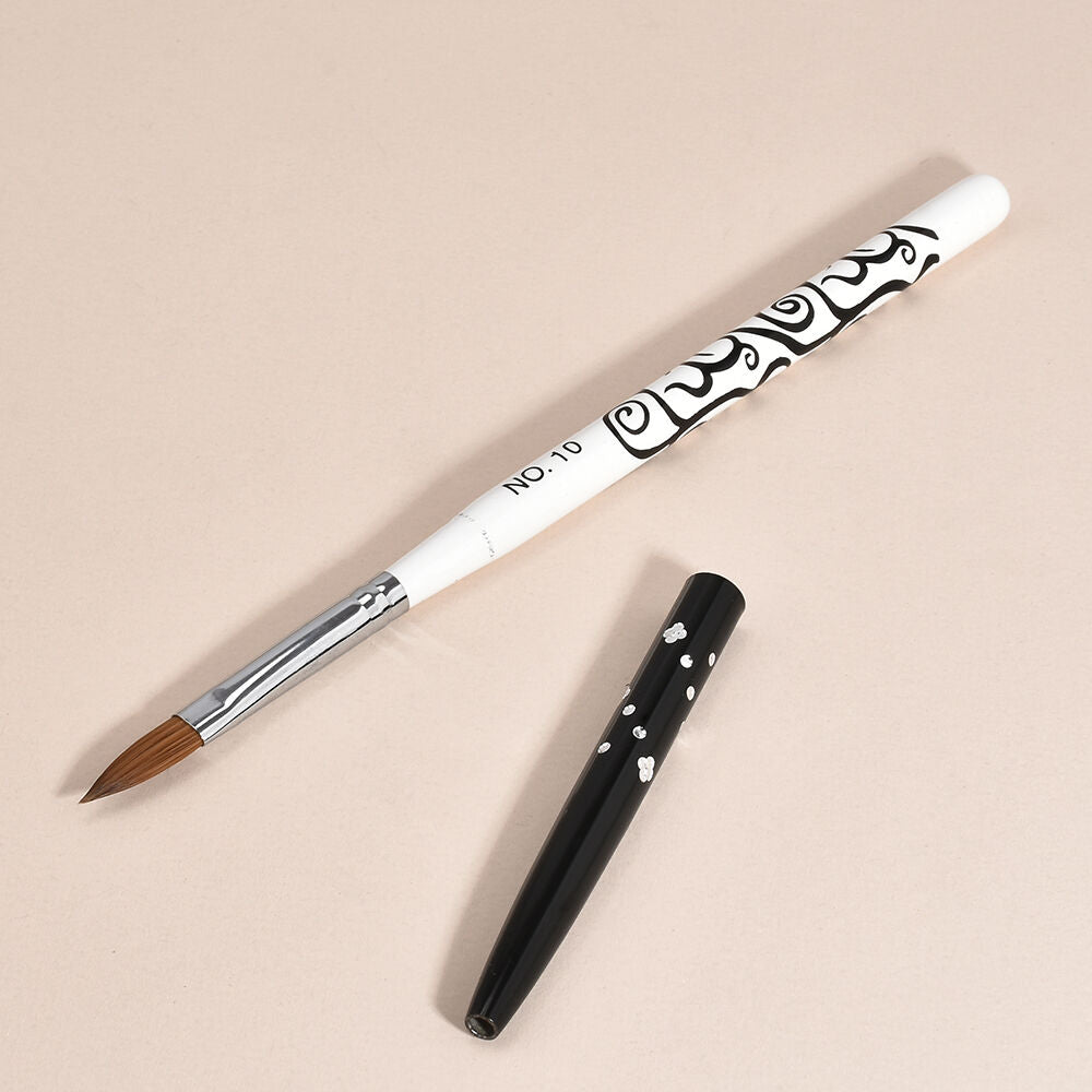 1 pc No.10 Detachable Nail Art Acrylic Sable Brush Nail Art Brush