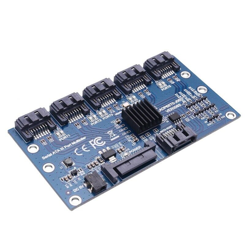 Controller Card Motherboard Sata Expansion Card 1 To 5 Port Sata3.0 6Gbps MultR7