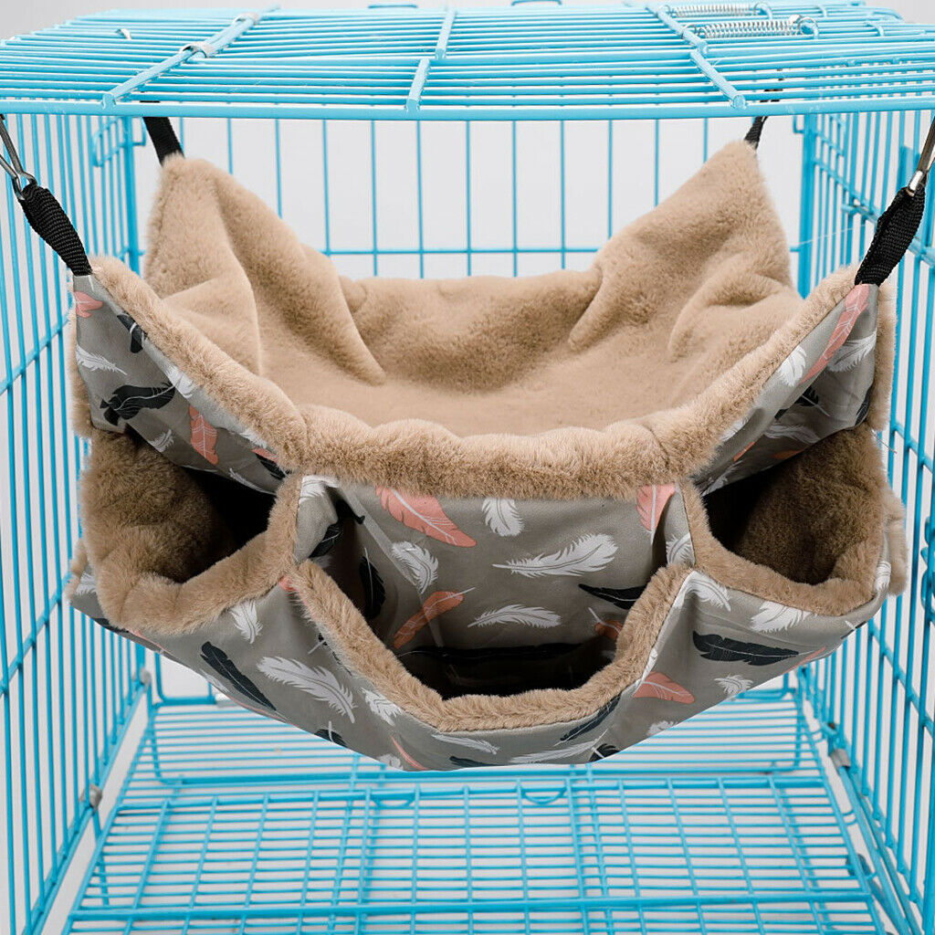 Pet Hammock Birds Hamster Squirrel Toys Guinea Pig Rat Cage Nest Hanging Beds