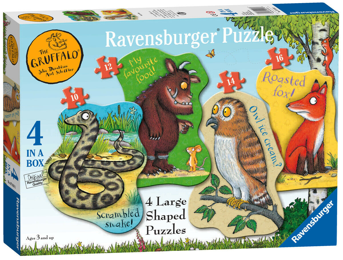 07018 Ravensburger The Gruffalo 4 shaped Puzzle  [Children's Jigsaw Puzzle]