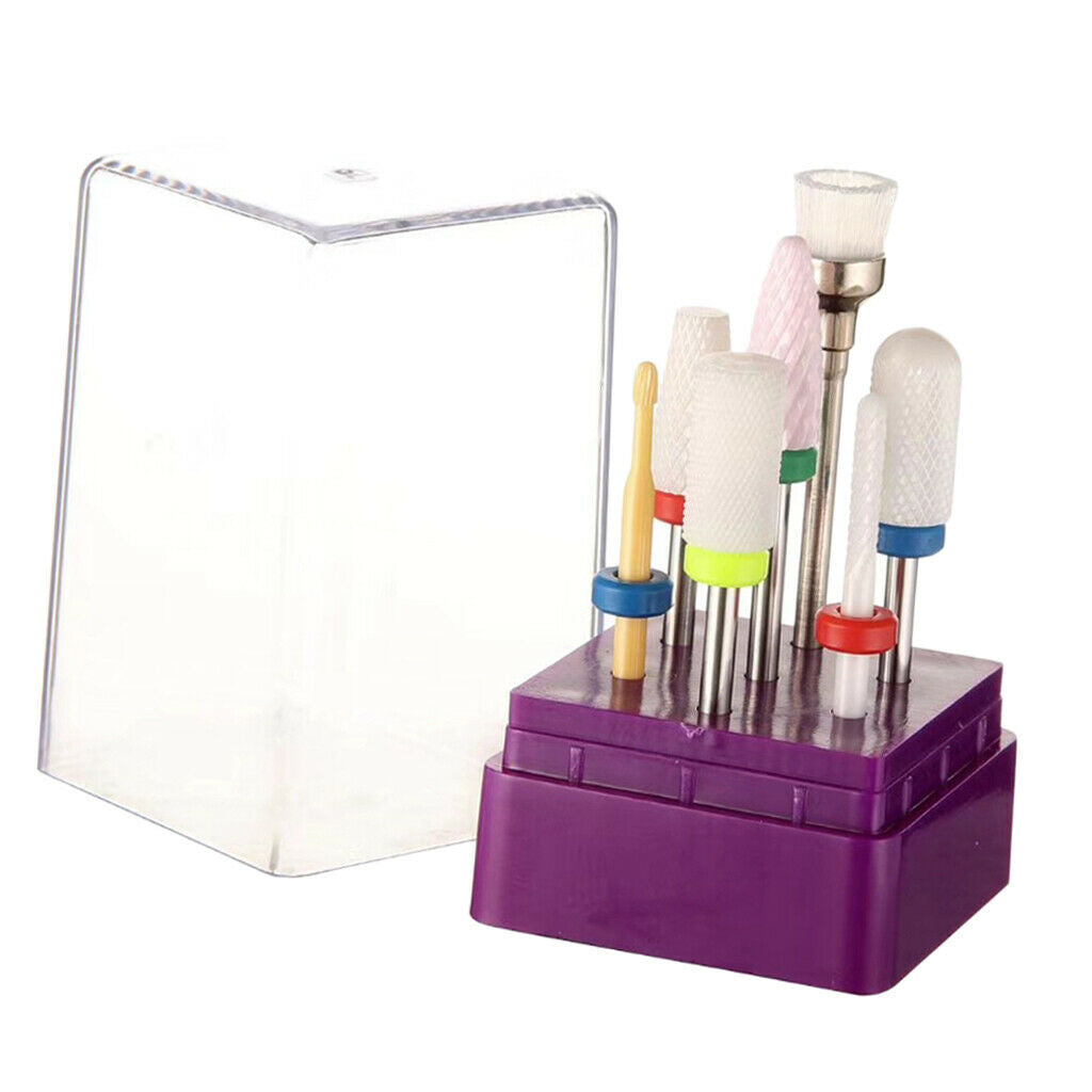 7 3/32'' Nail Drill Bits Acrylic Nails Grinding Buffing Sanding Bit Kit 01