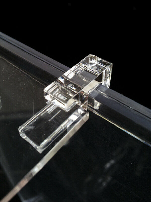 2x Mini Aquarium Tank Glass Cover Plastic Clip 6mm Support