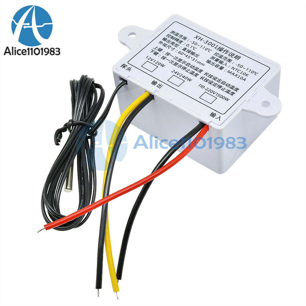 Digital XH-W3001 AC110-220V LED Temperature Controller Thermostat Control Switch