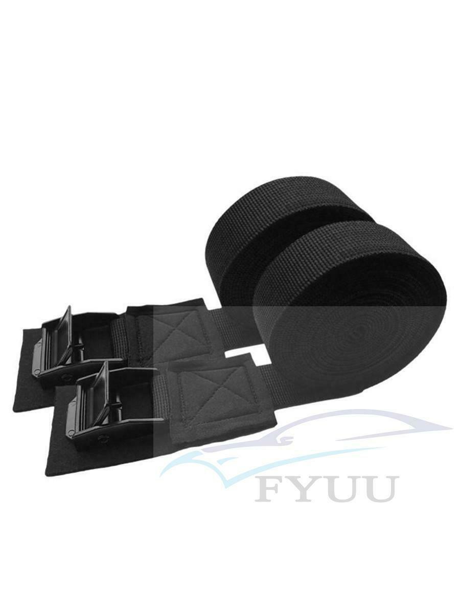 2x 9.8ft Car Roof Rack Luggage Kayak Surfboard Cam Buckle Lashing Tie Down Strap