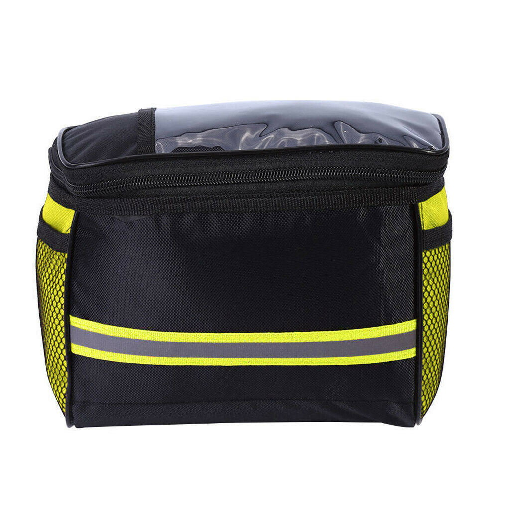 6x Bike Handlebar Bag Basket Bag Cycling Bike Front Tube Bag Large Capacity