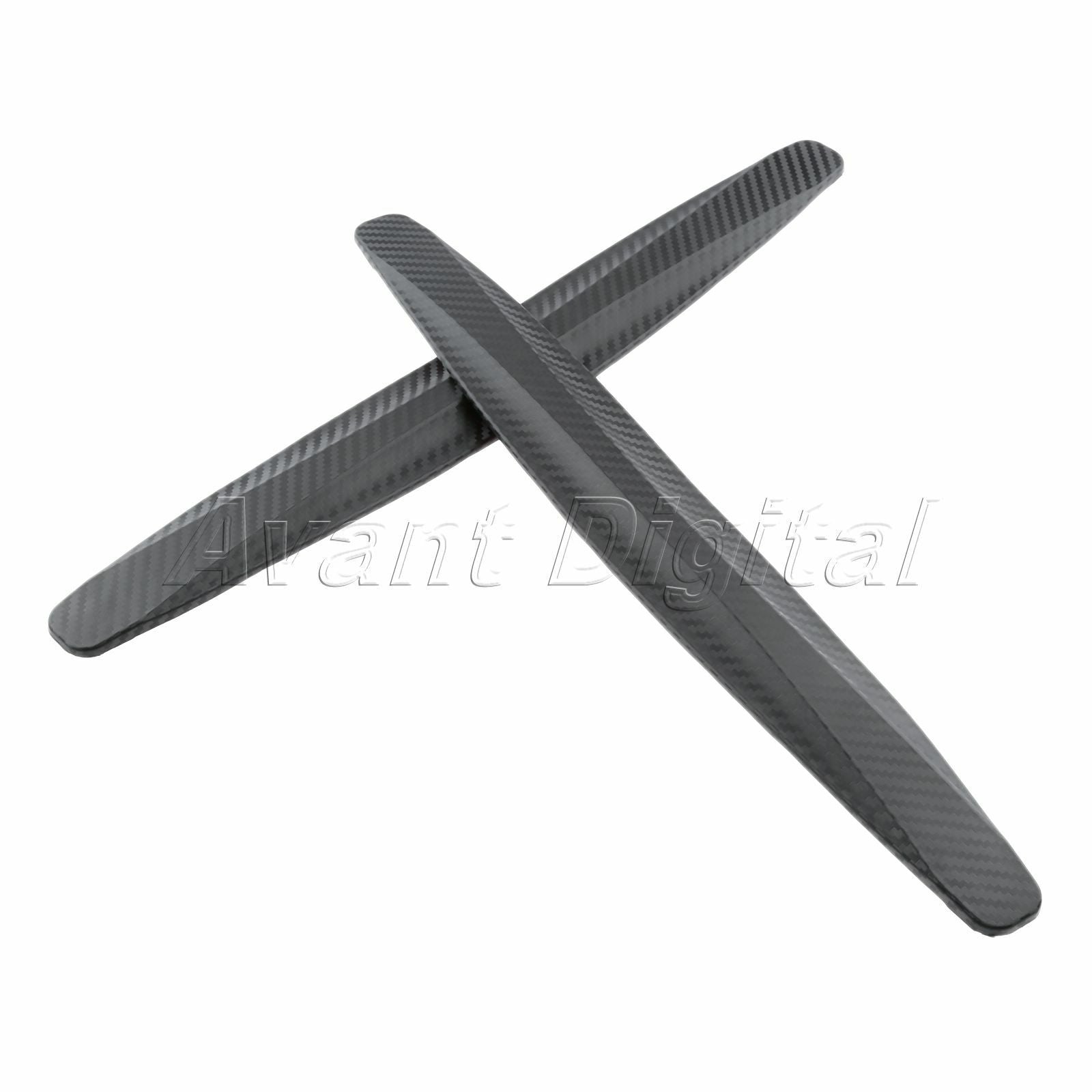 2x Car Rubber Door Guard Bumper Corner Protector Anti-collision Bar Trim Black