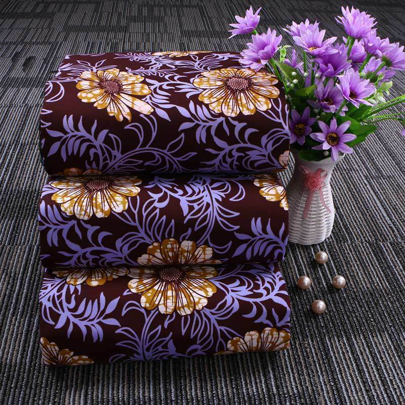 1 Yard Flower Printed Polyester Cloth Fabric DIY Sewing Garment Dress Material