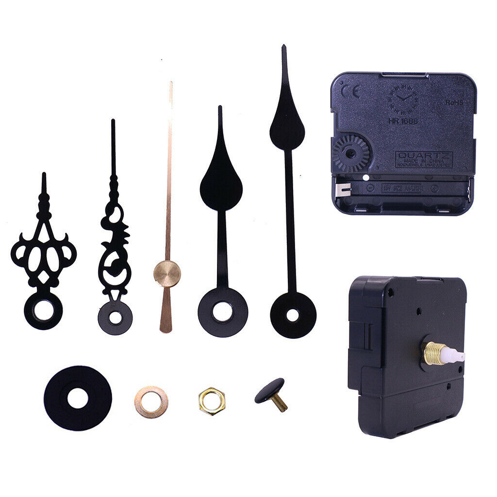 Sweep Quartz Wall Clock Movement DIY Repair Tool 15Inch Total Shaft Length