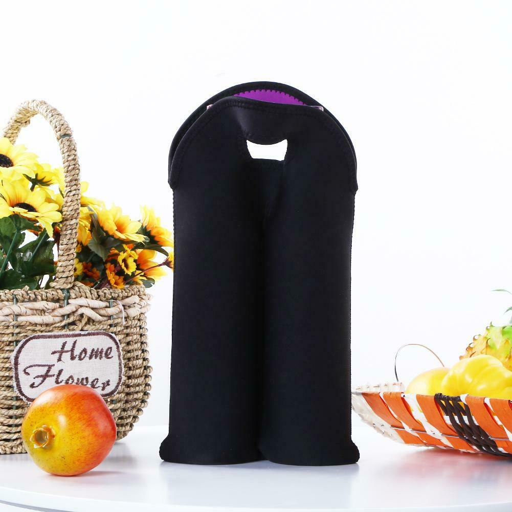 Hand-held Neoprene Bottle Cooler Wine-bottle Bag Protective Sleeve Cover @