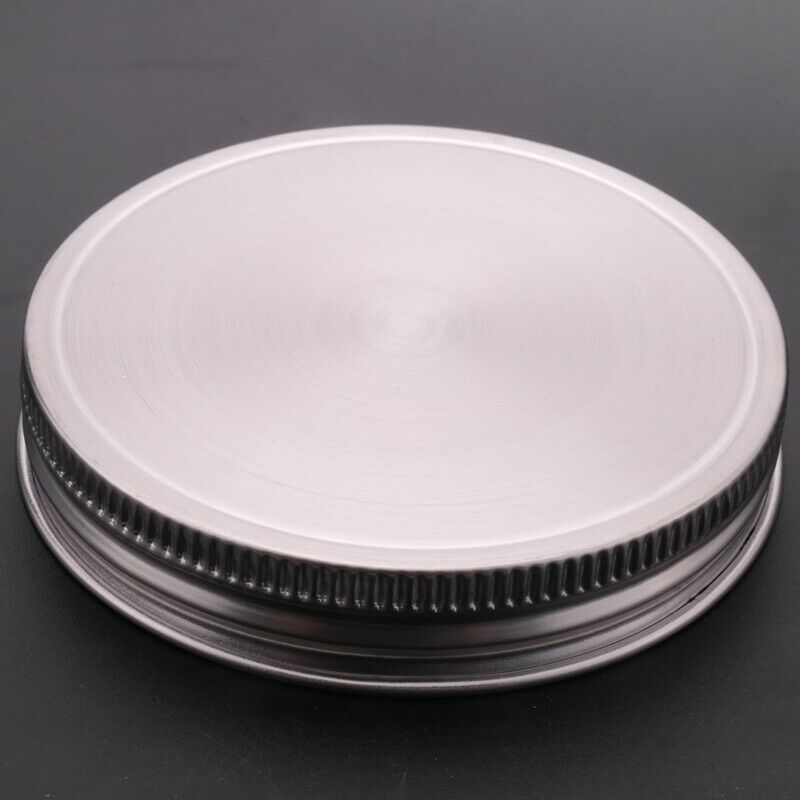 8 Pcs Stainless Steel Jar Lids 86Mm Sealed Leak Proof Cover With Silicone SealQ2