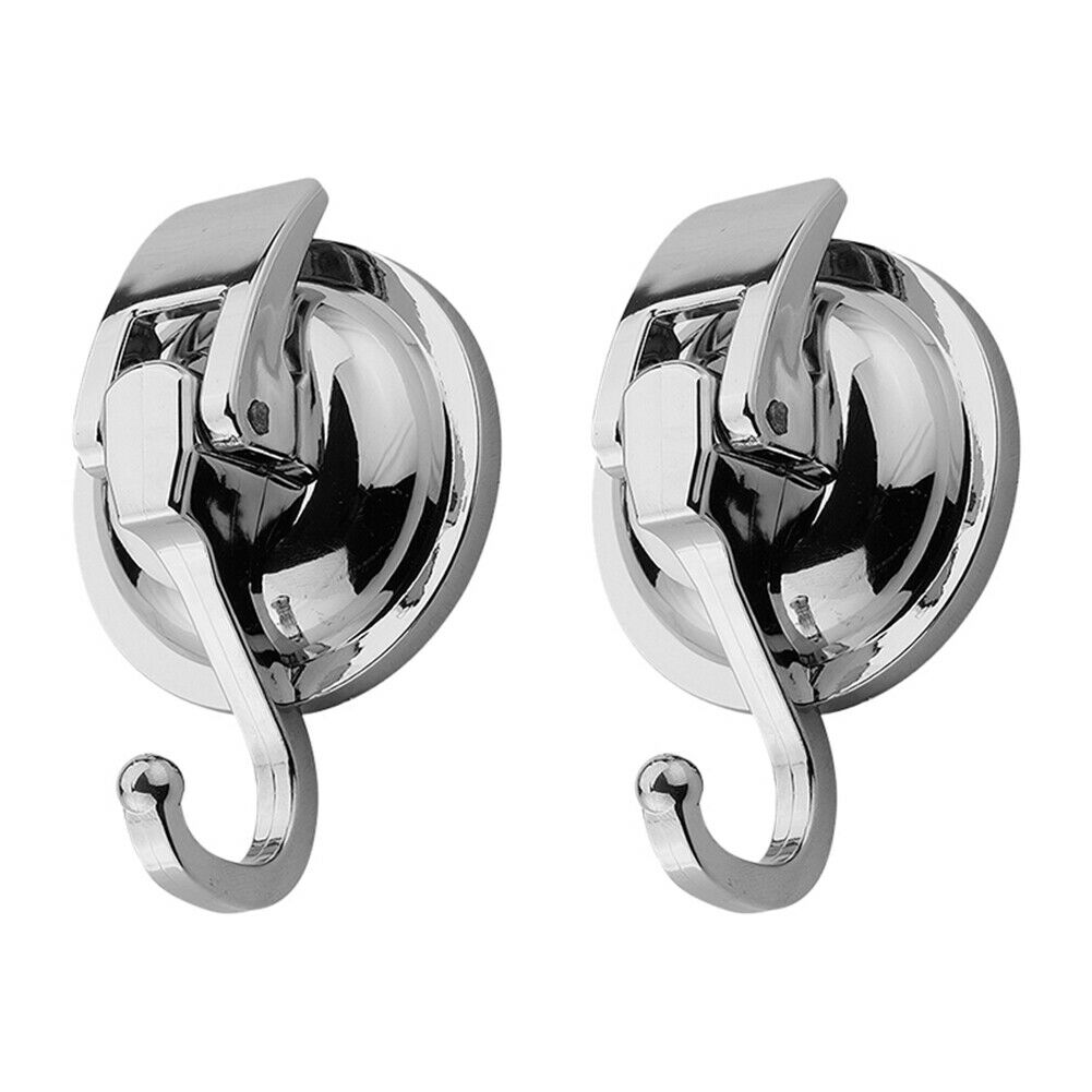 2Pcs Towel Hook With Suction Cup Holder Bathroom Kitchen Hanger Heavy Duty HN US