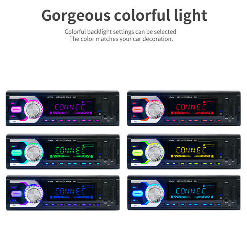 DC12V 4-Channel Digital Car Bluetooth Audio USB/WMA/WAV Radio Stereo MP3 Player