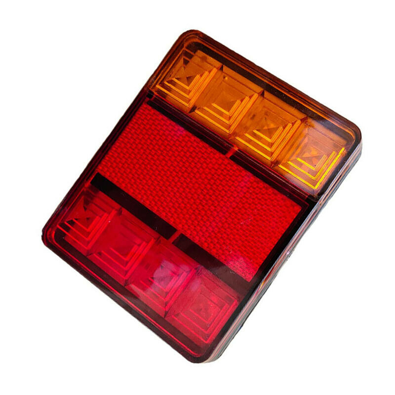Trailer Engineering Vehicle Truck 12V 8 LED Tail Light Daytime Running Red Lamp