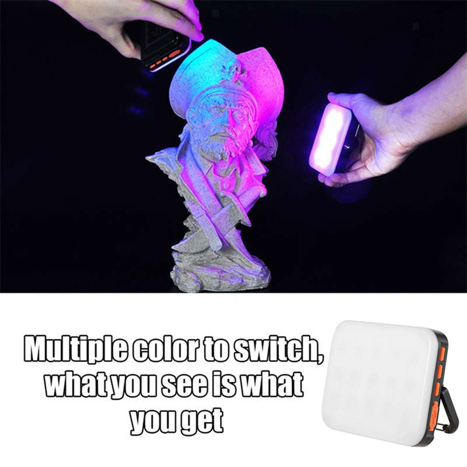Small RGB Camera Video Light Photography LED Lamp Panel Light