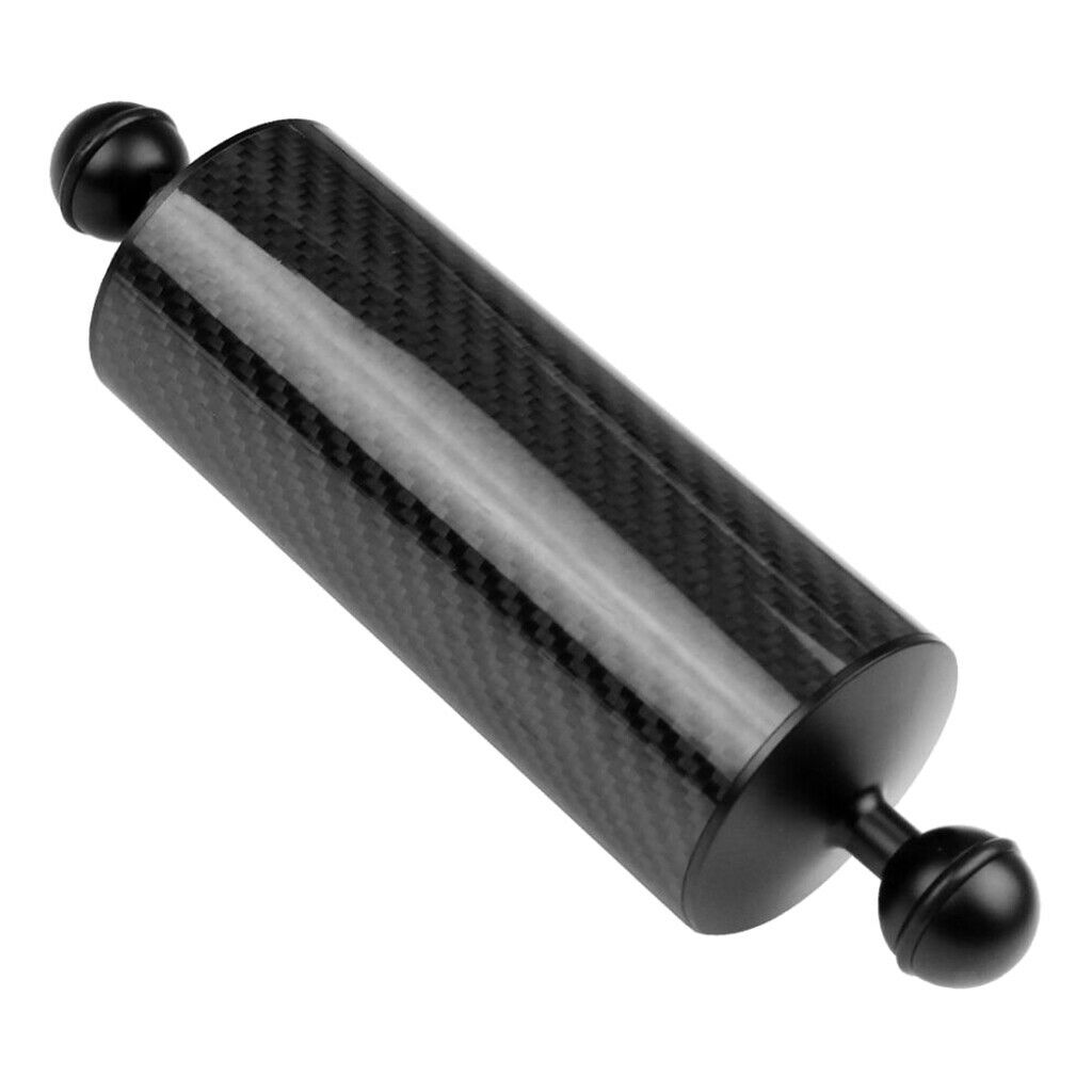 8" Underwater Diving Carbon Float Arm Ball Buoyancy Extend Bracket [Black]