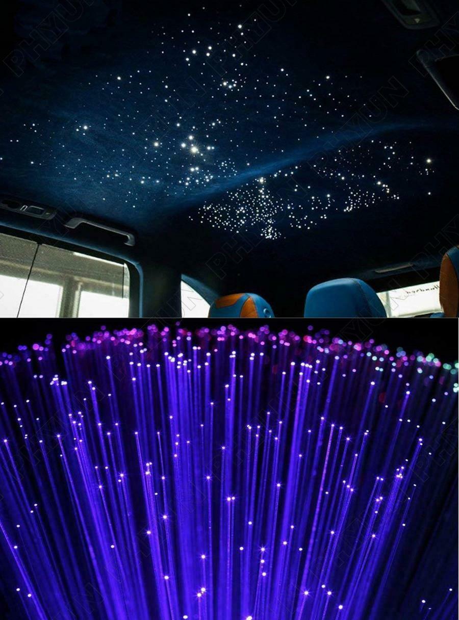 12V Car Roof Star Lights 10W 150Pcs RGB LED Fiber Optic Light RF & Music Control
