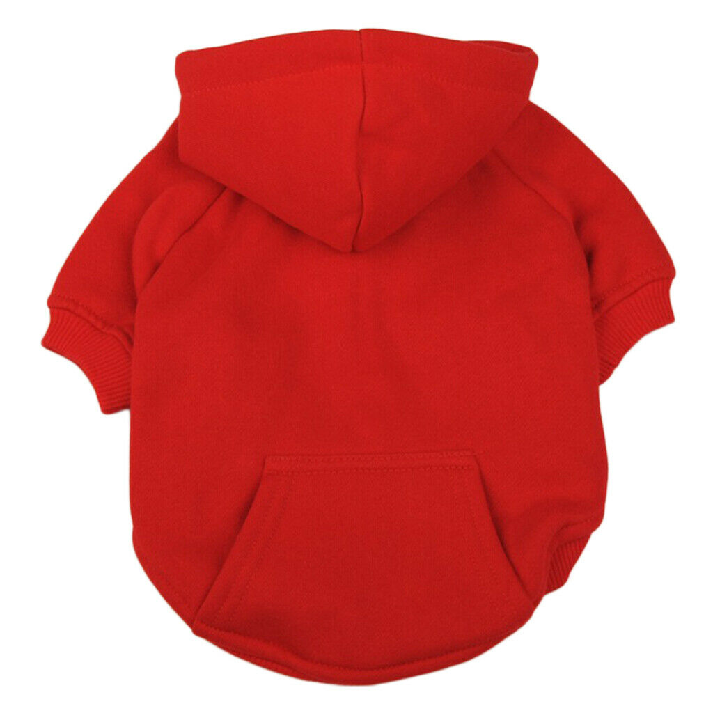 Fashionable Pet Dog Puppy Sweater Hoodie Pullover Winter Jumpsuit Red_S
