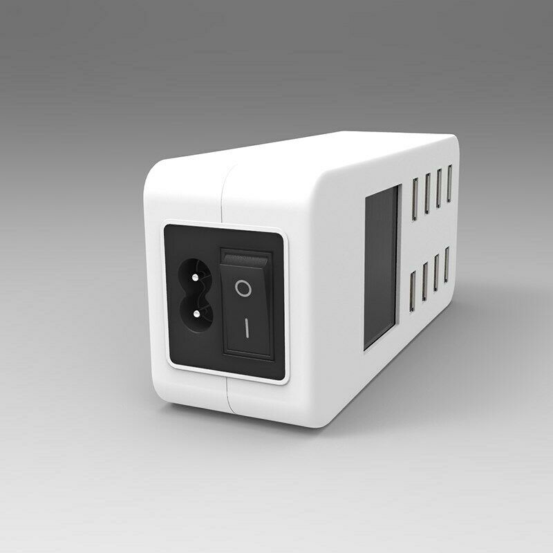 8-Port Smart Multi USB AC Wall Charger Hub Smart Fast Wall Charging Station AF6