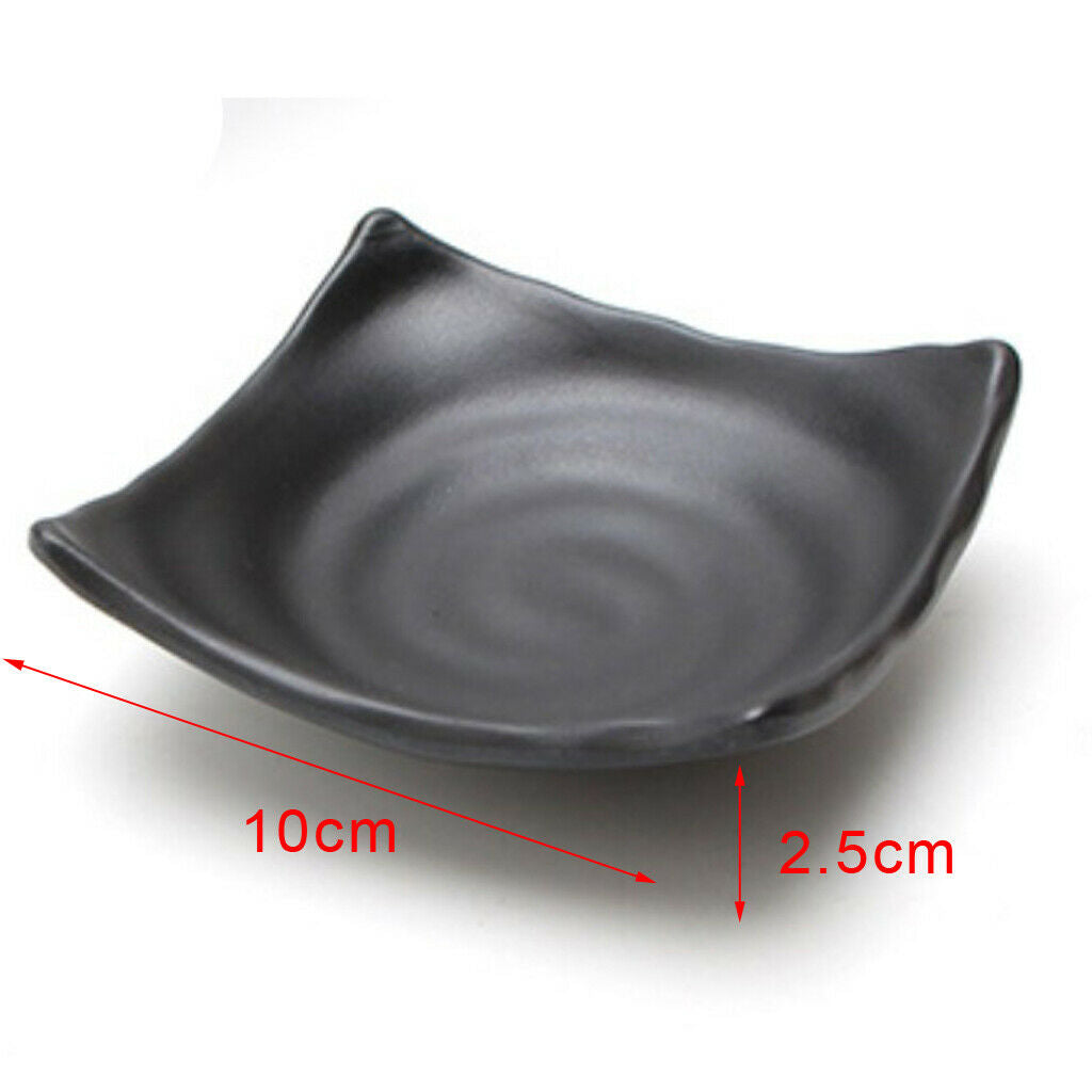 4Pcs Japanese Soup Bowl Melamine Hard Plastic Dishware Set for Sou Sauce Udon
