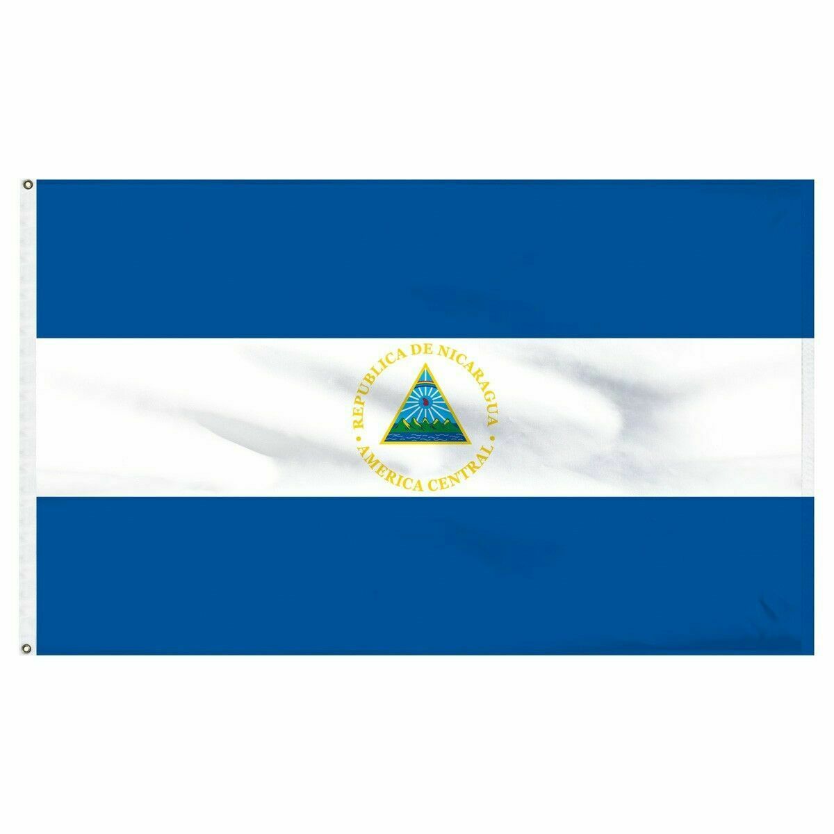 3x5 Nicaragua Flag House Banner Brass Grommets Super Polyester Fade Resist 5X3