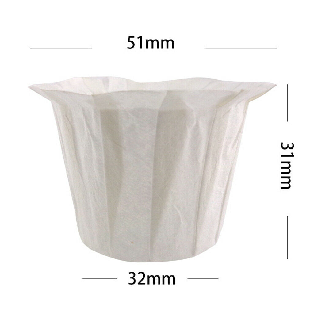 200-pack Disposable Paper Filters for  K Cup Pod Capsules Recyclable