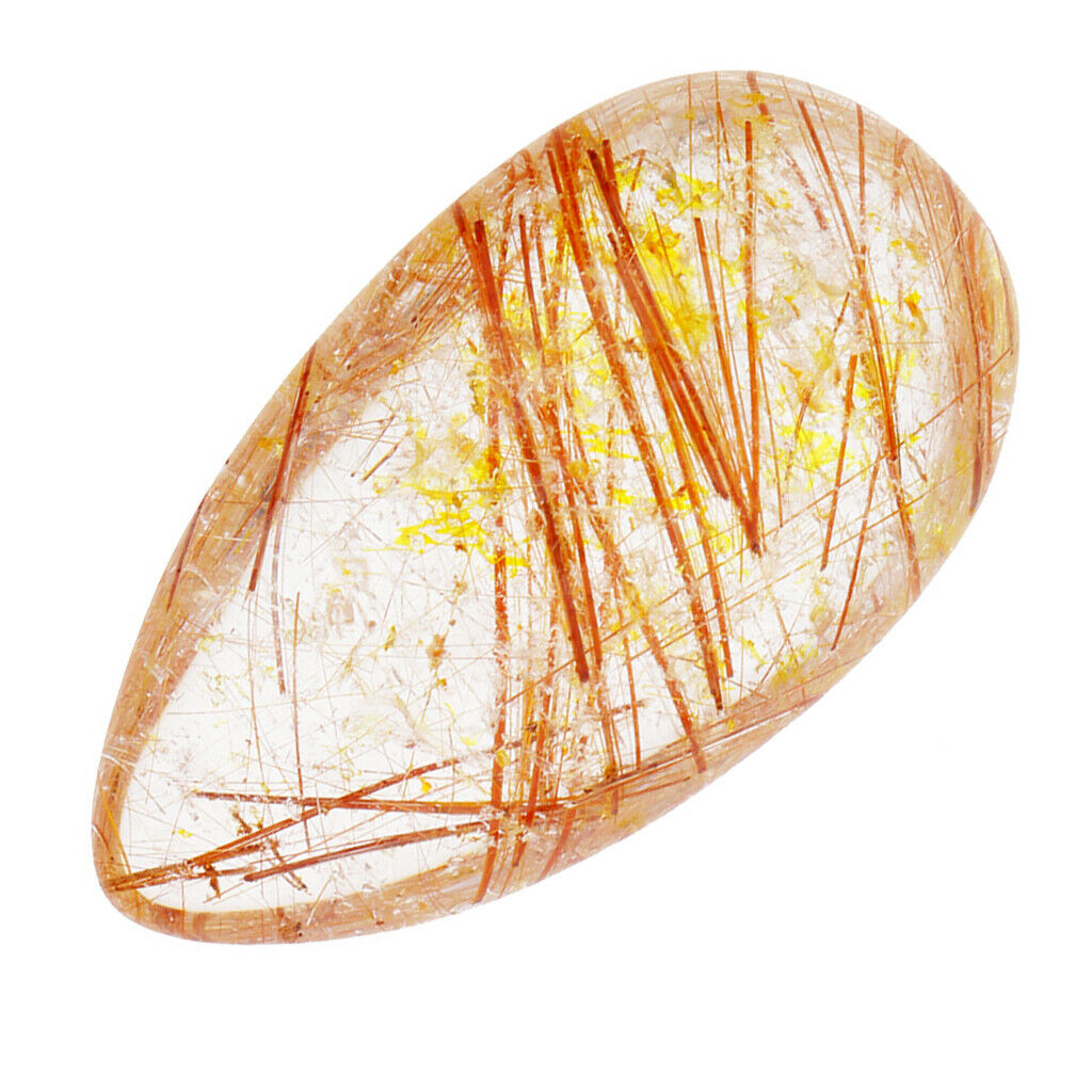 Natural Crystal Stone - Small Golden Color Lines Inside the Stone, 2.5-3.5cm