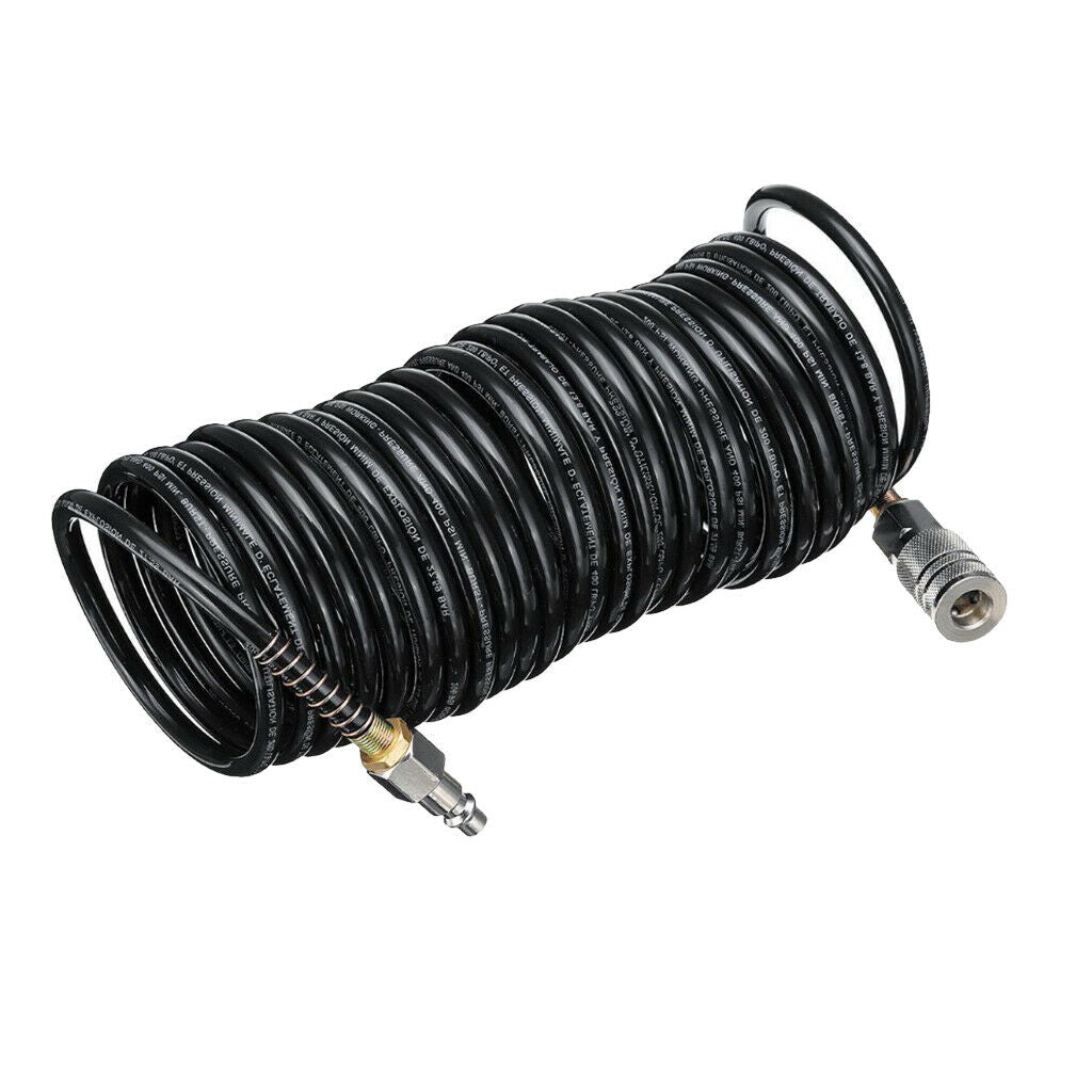 Professional Grade Polyethylene Air Hose with 1/4 inch Industrial Fitting