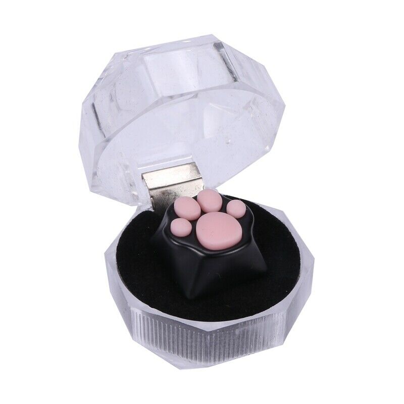 Cat Claw ESC Keycap PBT + silicone Keycap for Mechanical Keyboard-Black&Pink WL5