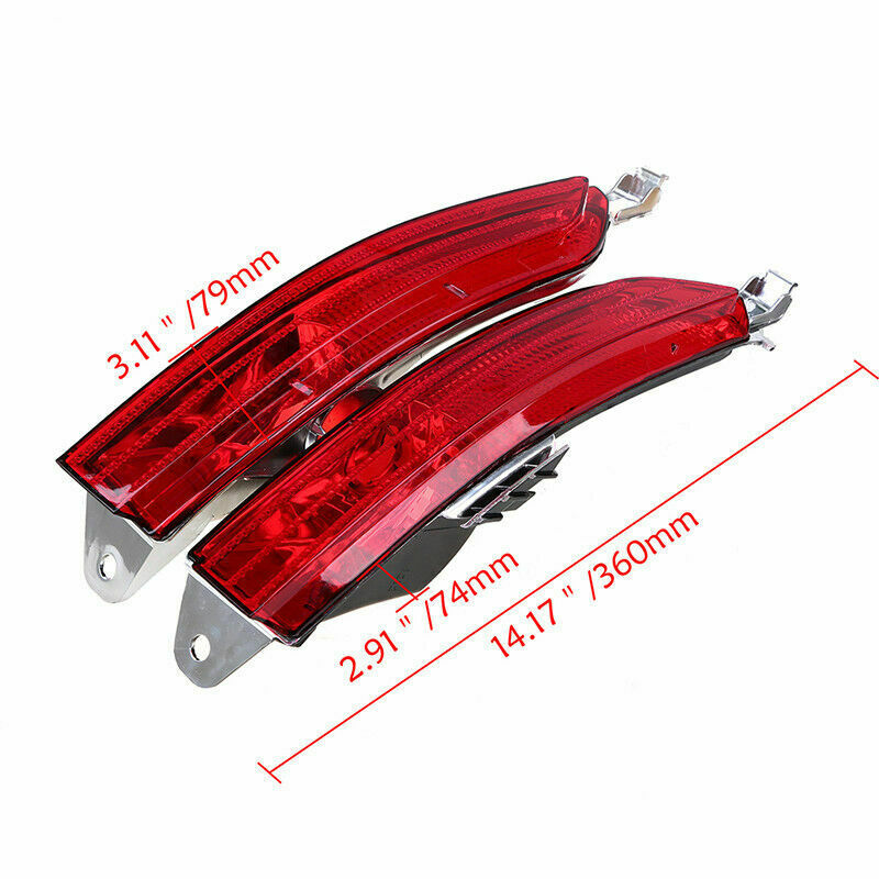 Pair Rear Bumper Reflector Light Housing DIY Fast  For VW Touareg 11-14