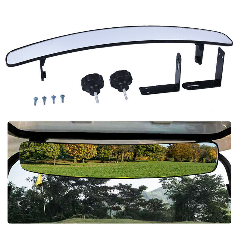 Golf Cart Rear View Mirror, 180 Degree Rear View Mirror 16.5" Extra Wid_DD