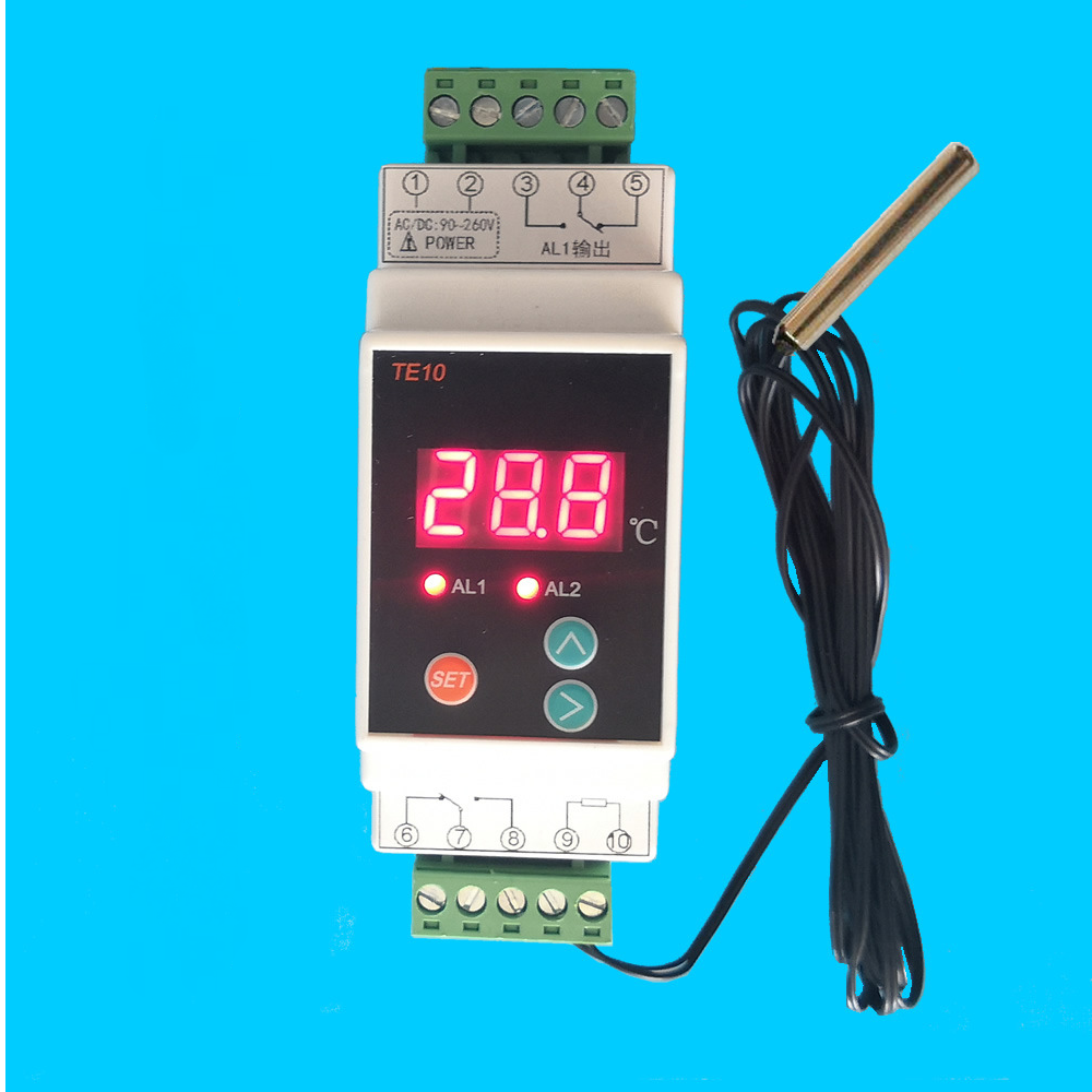 Rail Type Thermostat Adjustable Temperature Digital Display Controller Thermosta