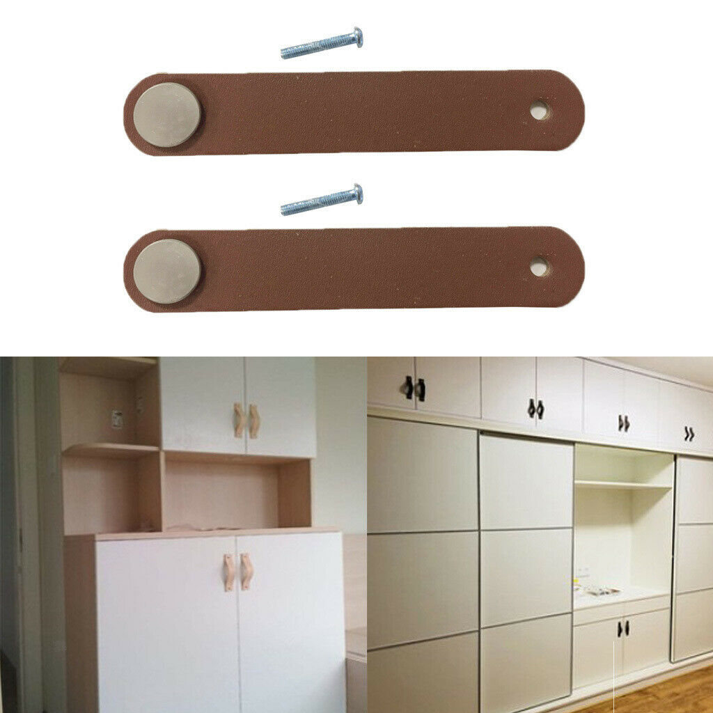 2 Pieces Handmade Luggage Handle Cabinet Furniture Door Pull Knob Multi-size