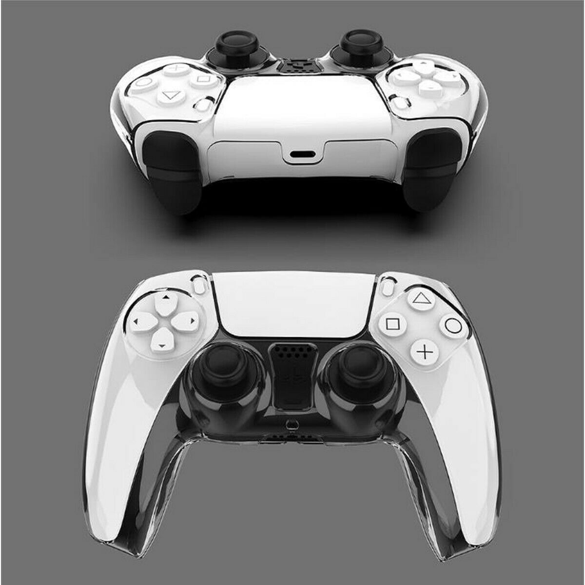 Transparent Protective Hard Case Cover Shell For Playstation 5 PS5 Controller