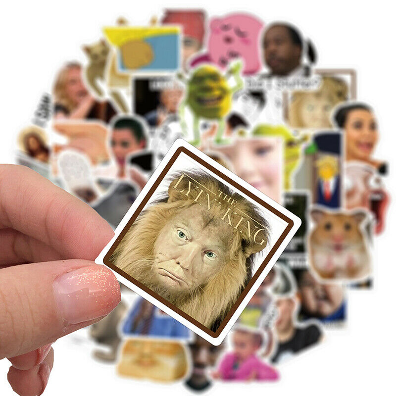 50Pcs Fashion Expression Stickers Guitar Skateboard Decals Stationery Kids T SJ