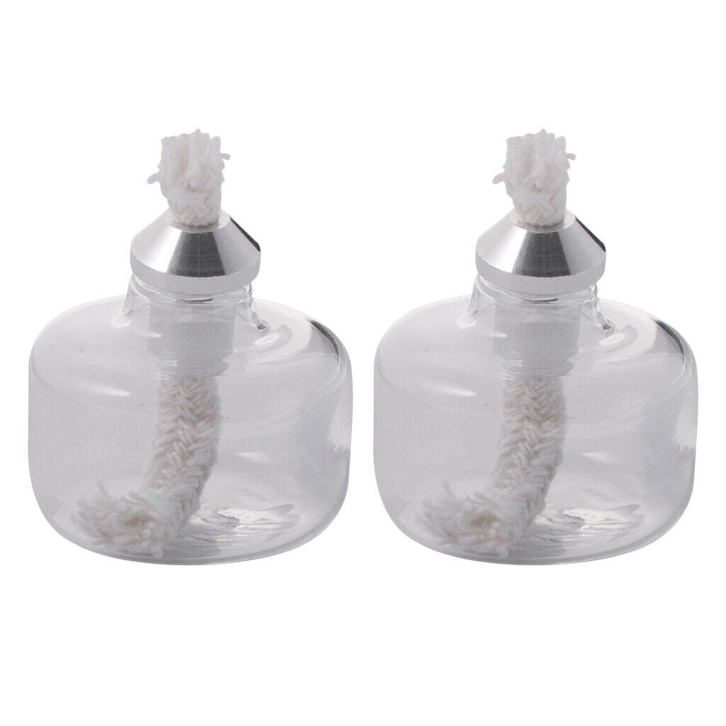 2Piece Mini Alcohol Lamp Glass Small with 8ml Stirling Engine Accessories