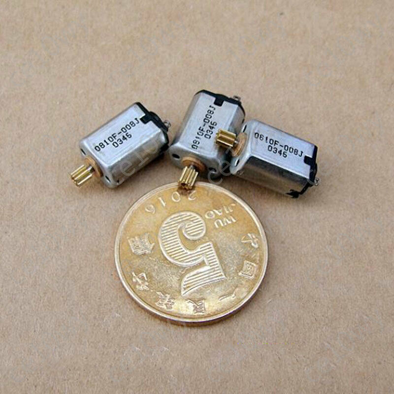 5x 3V DC Motor 35000RPM Metal Brushed K10 Micro Electric Motor with 0.2M 9T Gear
