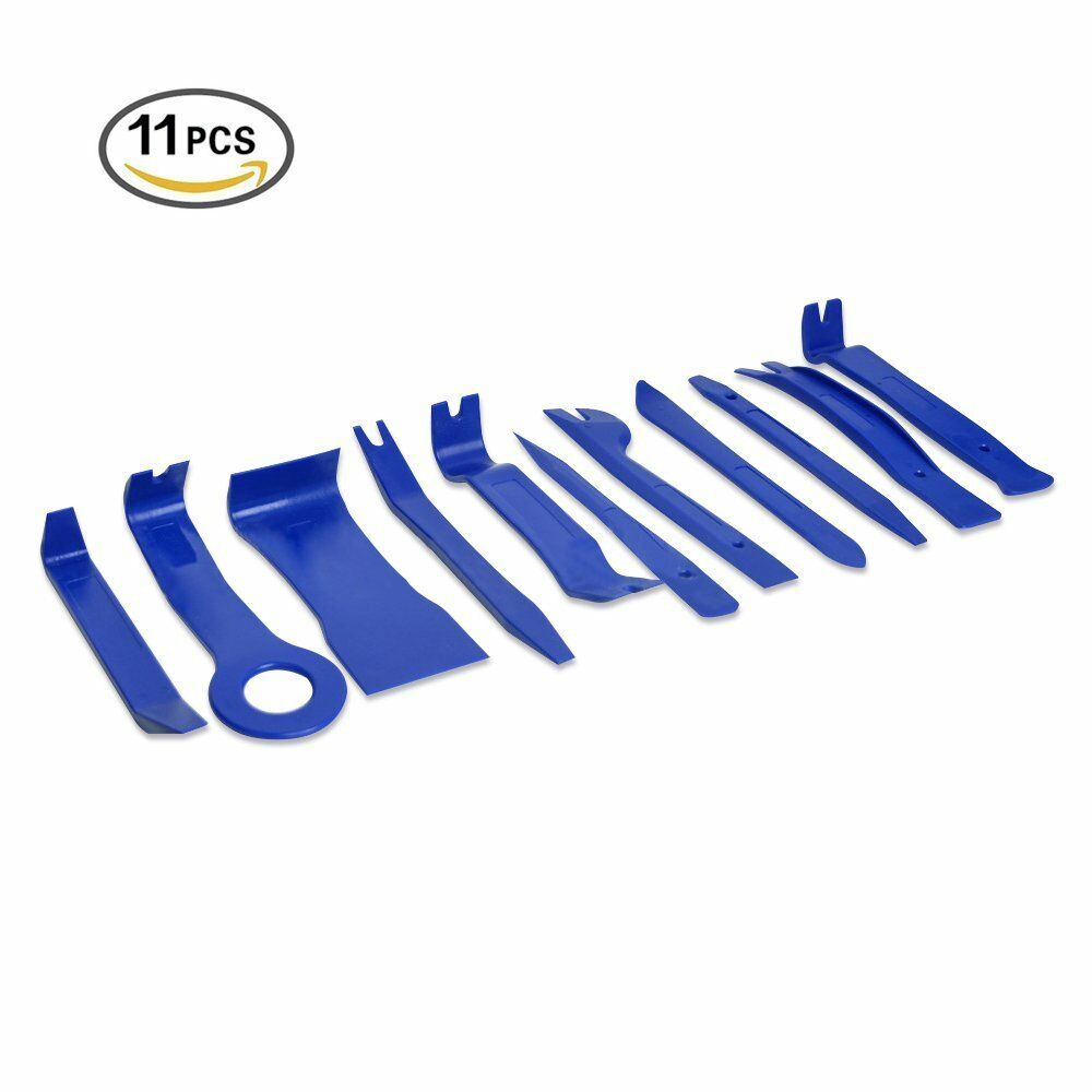 Car Stereo radio Audio Trim Removal Tools Pry Panel Door Dash Install 11x Blue