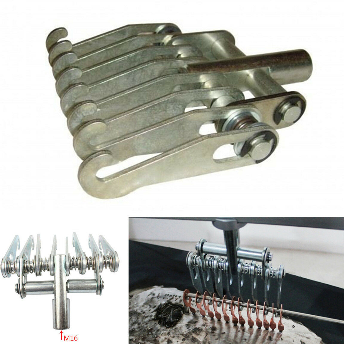Durable M16 Metal Adjustable 8 Finger Claw Hook For Car Dent Repair Puller Tool