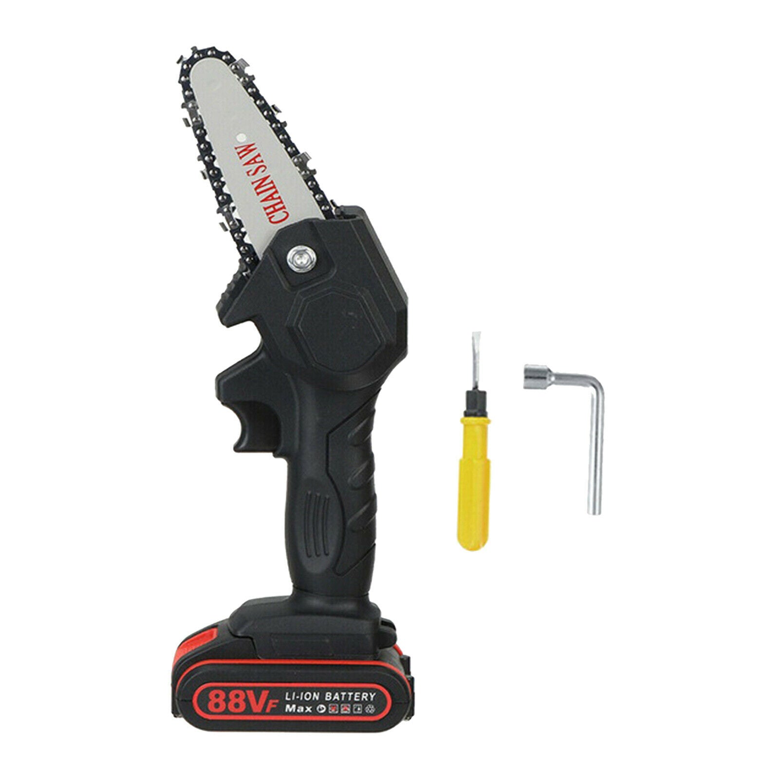 6" Electric Saw Mini Wood Cutting Chainsaw Rechargeable Pruning Shears