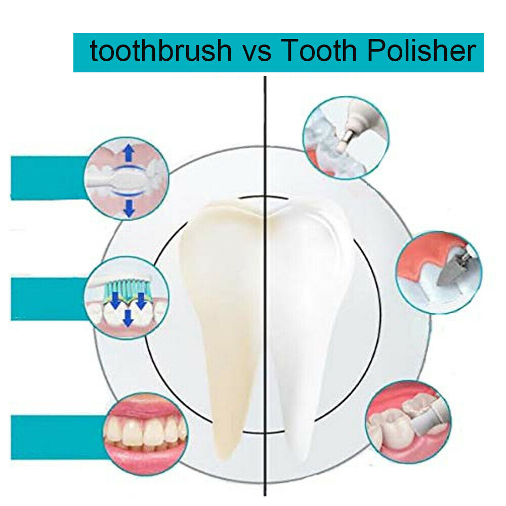 Electric Tooth Polisher Teeth Whitening Stain Plaque Eraser Tartar Cleaning Tool